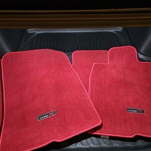 New 4 official oem honda civic type r floor mat red 2023 2024 2025